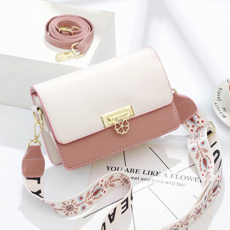 Buycenter Crossbody Square Shoulder Bag - Soft Genuine Leather in 7 Colors - Buy Center