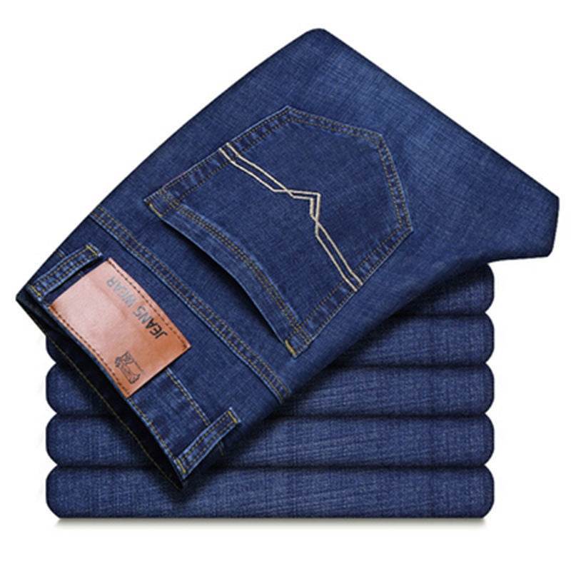 Men's Loose Straight Casual Work Stretch Jeans - Versatile and Comfortable - Buy Center