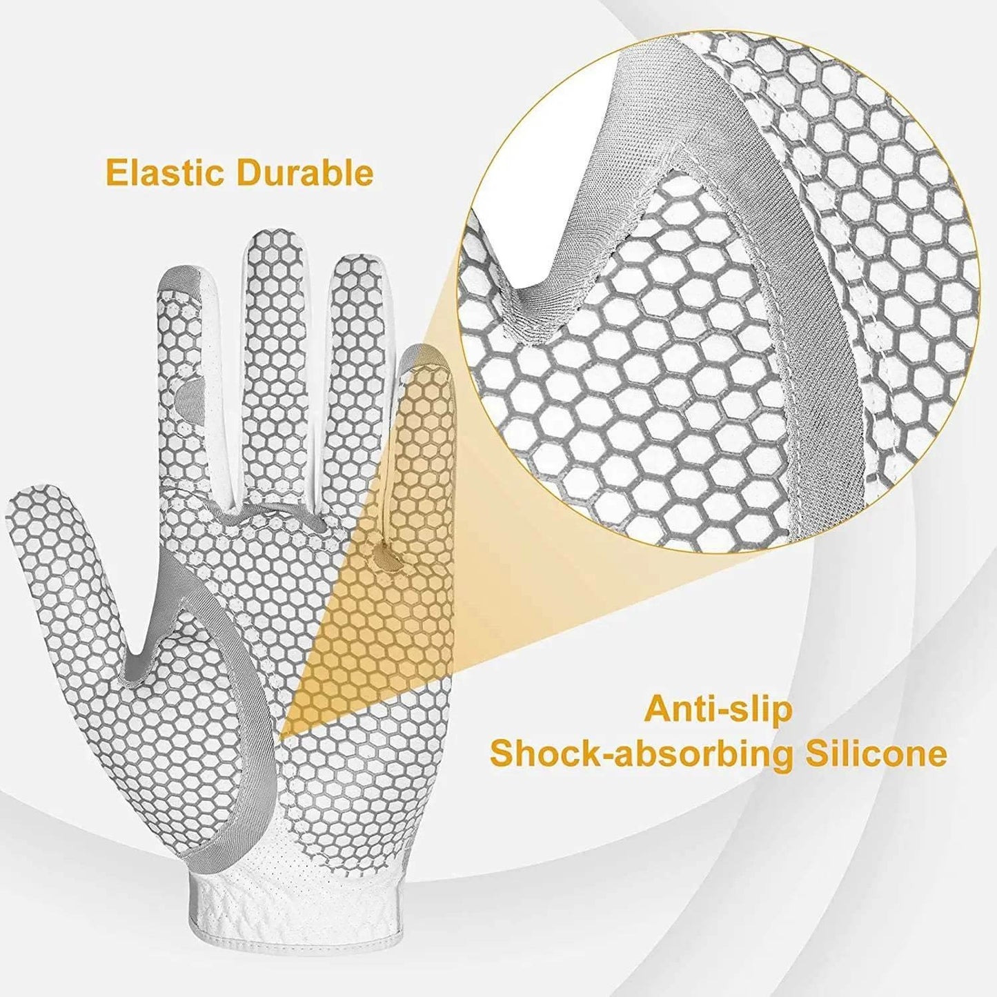 Sheepskin Lycra Golf Gloves - Breathable Comfort for Athletes, Stylish Fit - Buy Center