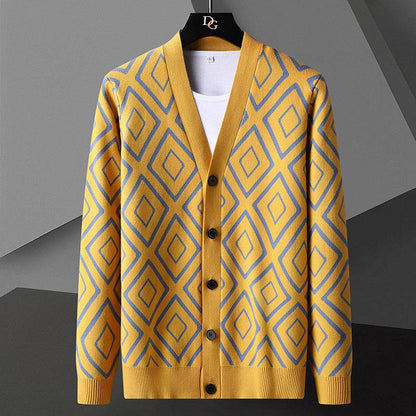 Buycenter High-End Knitted Cardigan Sweater for Men – Slim Fit, Casual Style - Buy Center