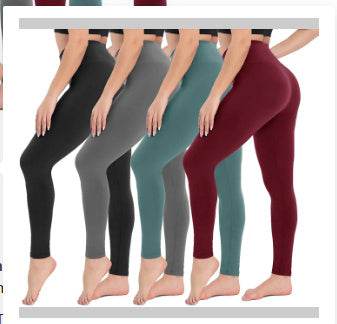 Solid Color High Waist Cropped Leggings - Stylish & Comfortable Fit - Buy Center
