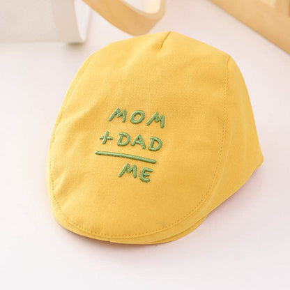 Stylish Kids Baby Sunshade Hat - Embroidered Cotton Beret for UV Protection - Buy Center