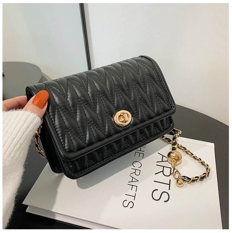 Retro Fashion Chain Small Square Bag - Chic PU Evening Bag for Autumn - Buy Center