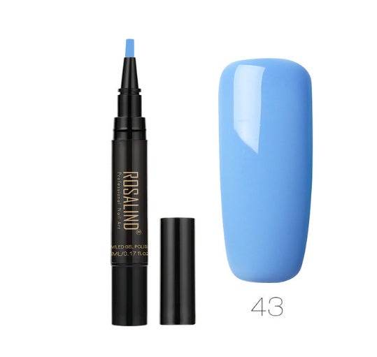 5ml Solid Color Nail Art Pen - Easy Application in 58 Vibrant Shades - Buy Center