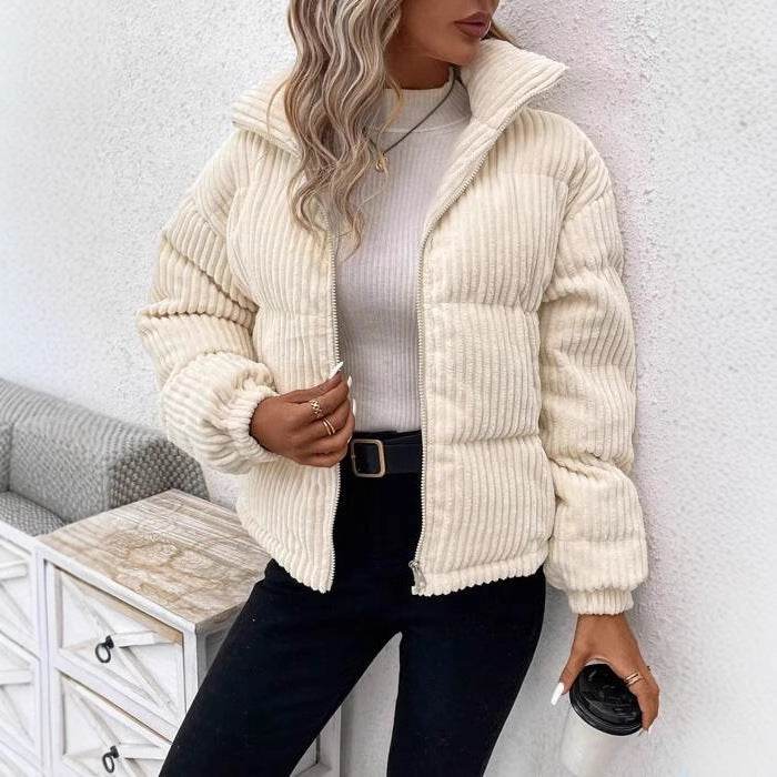 Stylish Corduroy Jacket for Women - Casual Loose Fit, Durable Warmth - Buy Center