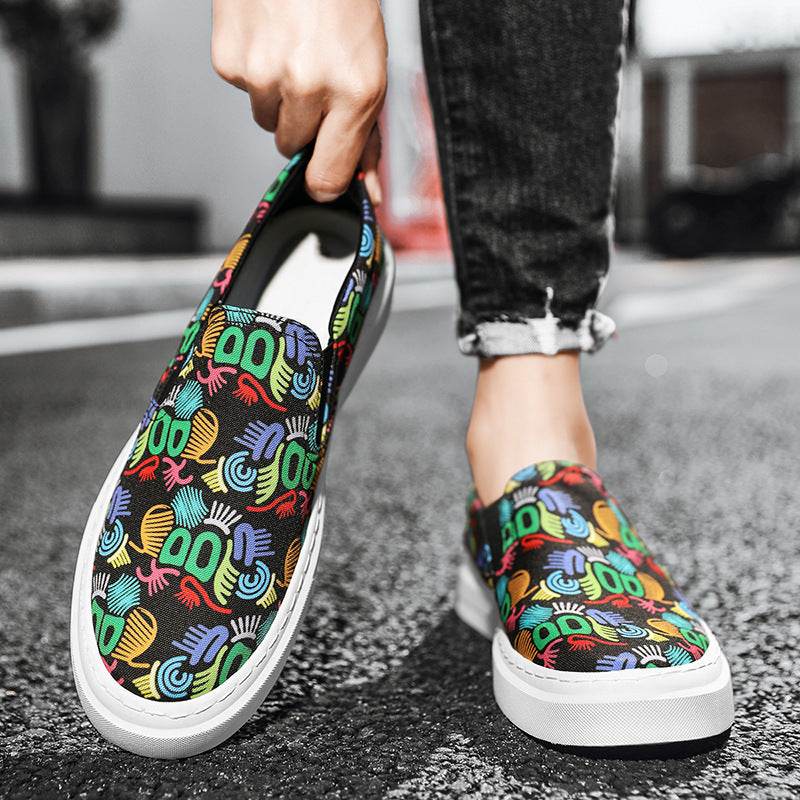 Stylish Canvas Lace-Up Round Toe Shoes - Trendy Spring & Autumn Footwear - Buy Center