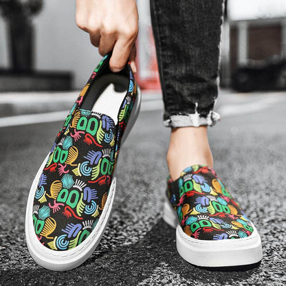 Stylish Canvas Lace-Up Round Toe Shoes - Trendy Spring & Autumn Footwear - Buy Center