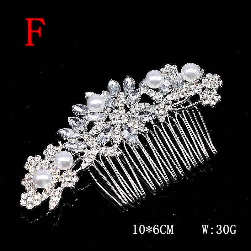Super Glitter Pearl Rhinestone Headband - Vintage Crown & Comb Styles - Buy Center