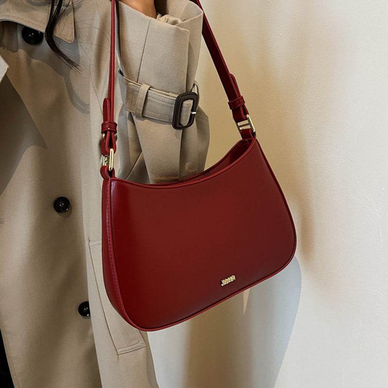 Luxury Red Leather Crossbody Bag - Stylish Designer Sling Handbag - Buy Center