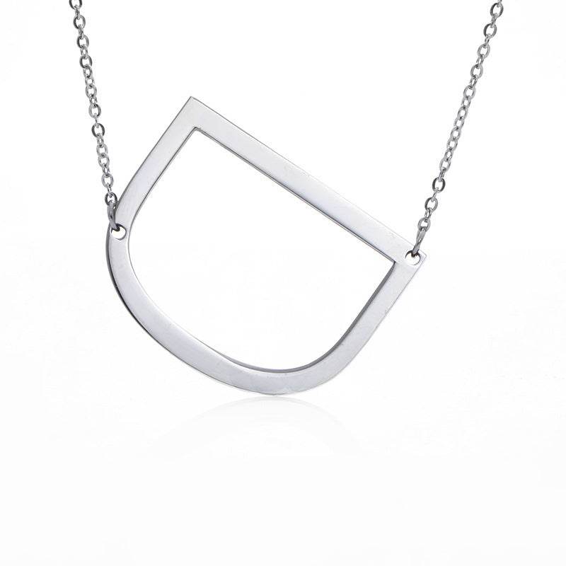 Fabulous Rose Gold Initial Letter Pendant Necklace - Premium K-Gold Design - Buy Center