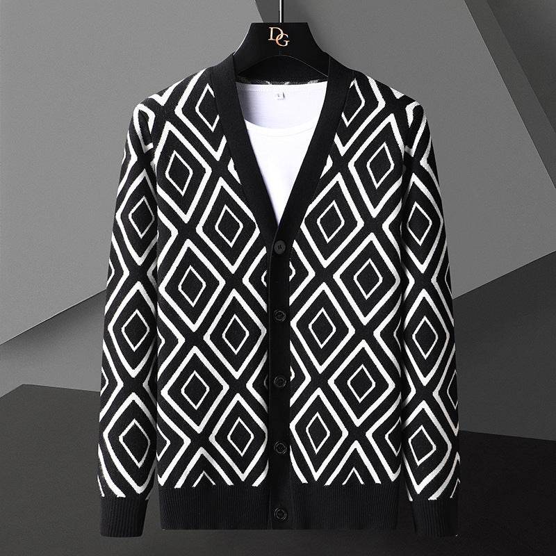 Buycenter High-End Knitted Cardigan Sweater for Men – Slim Fit, Casual Style - Buy Center