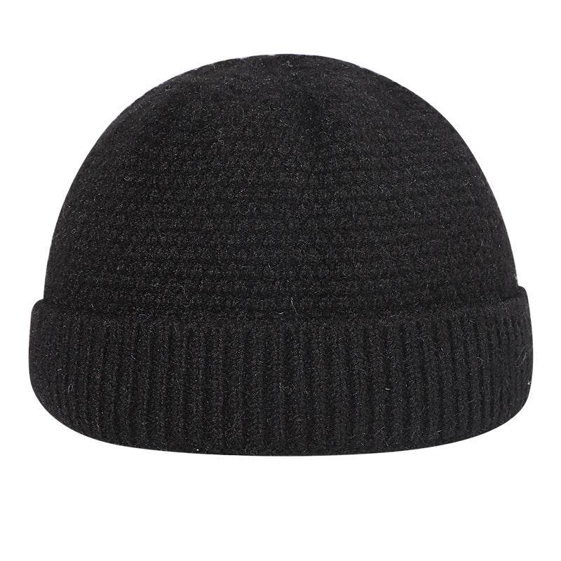 Warm Hemming Knitted Woolen Cap - Adjustable Winter Beanie for Outdoor Style - Buy Center