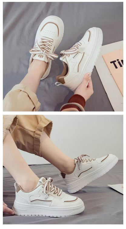 Buycenter Casual Platform White Shoes - Breathable Running Sneakers for Women - Buy Center