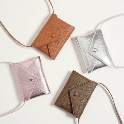 Top Layer Cowhide Mini Crossbody Bag - Versatile Clutch in Trendy Styles - Buy Center
