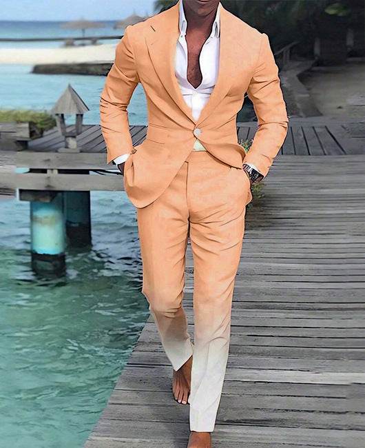 Buycenter Men's 3D Color Suit Jacket - Loose Fit for Spring & Autumn - Buy Center
