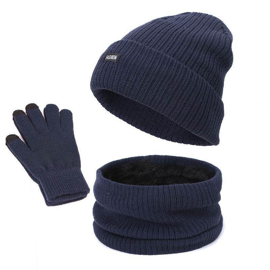 Men's & Women's Thick Knitted Winter Set - Hat, Scarf & Gloves - Buy Center