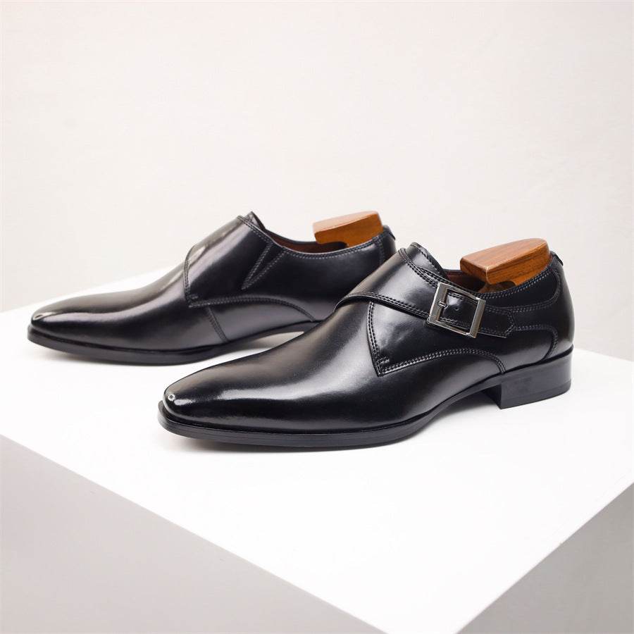 Nemo Men's Business Formal Leather Shoes - Breathable, Square Toe Design - Buy Center