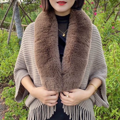 Fashion Personalized Knitted Cardigan Coat - Luxurious Warm Cashmere Wrap - Buy Center