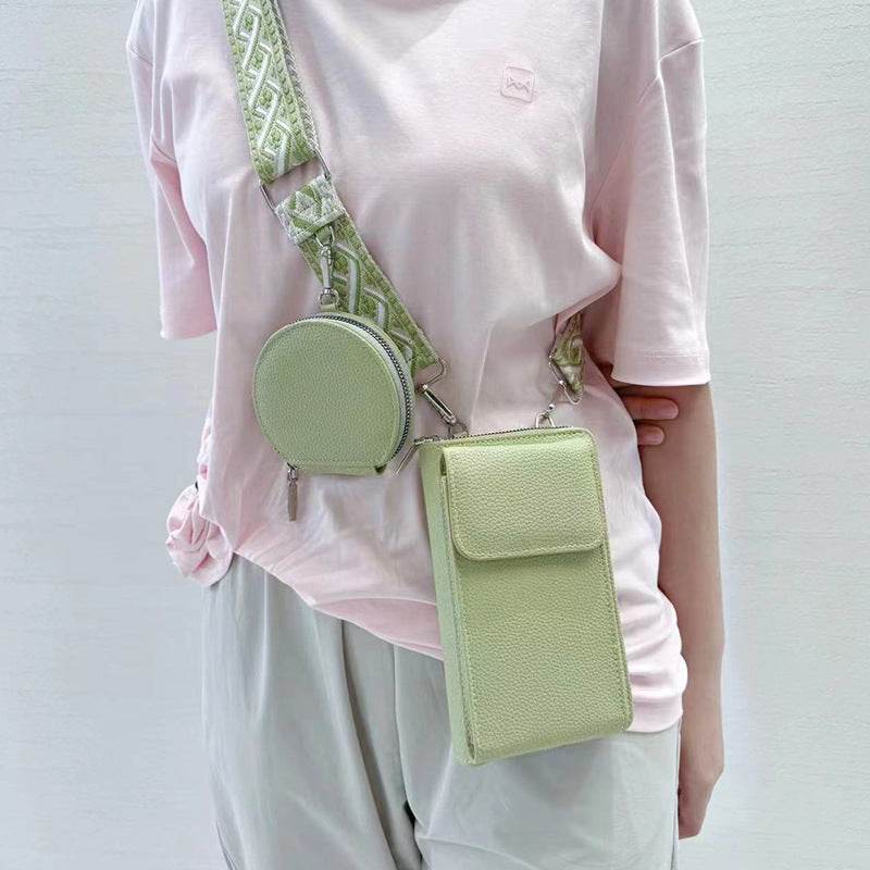 Stylish Women's Messenger Bag - Trendy PU One Shoulder Phone & Coin Purse - Buy Center
