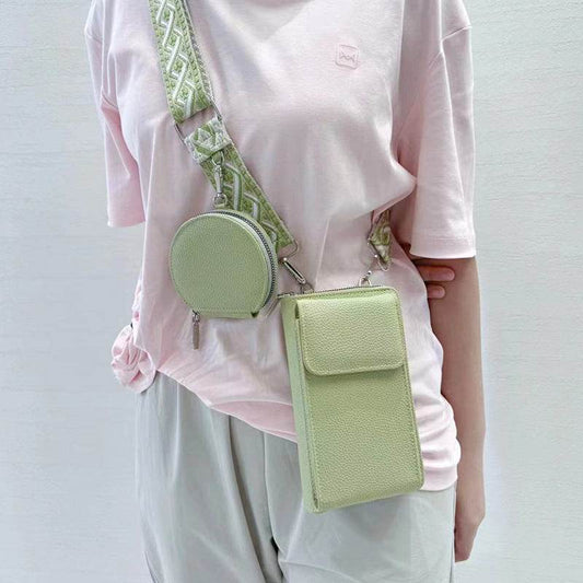Stylish Women's Messenger Bag - Trendy PU One Shoulder Phone & Coin Purse - Buy Center