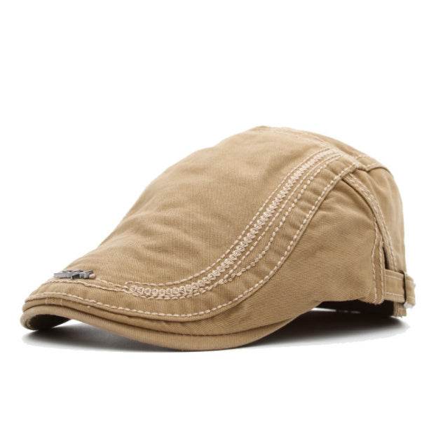 Men's Sun Protection Peaked Cap - Adjustable & Breathable Retro Style - Buy Center