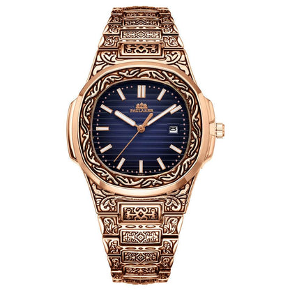 Carved Quartz Parrot Calendar Watch - Glow-in-the-Dark Waterproof Style - Buy Center