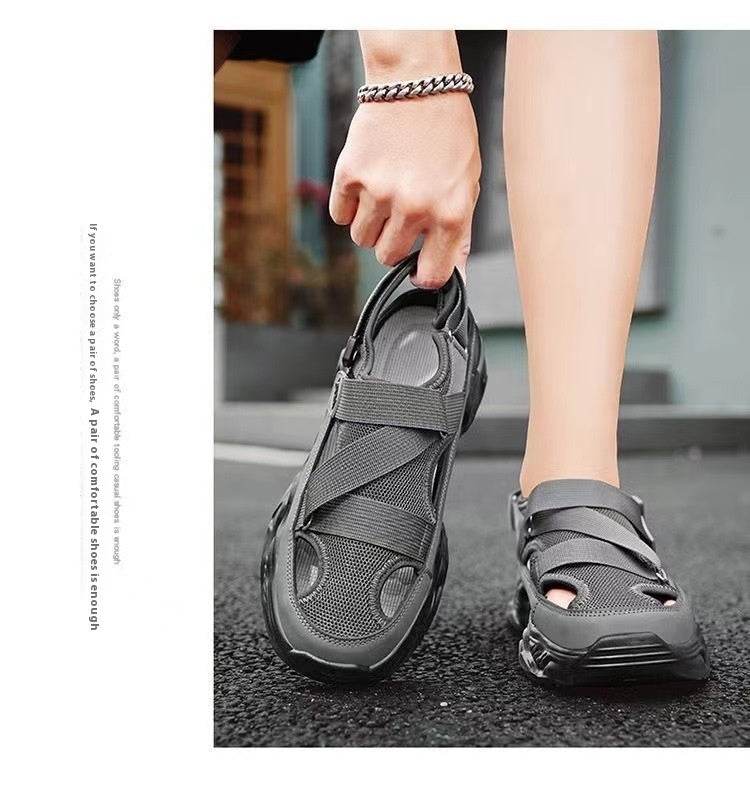 Lightweight Men's Summer Platform Sandals - Non-Slip Breathable Mesh - Buy Center