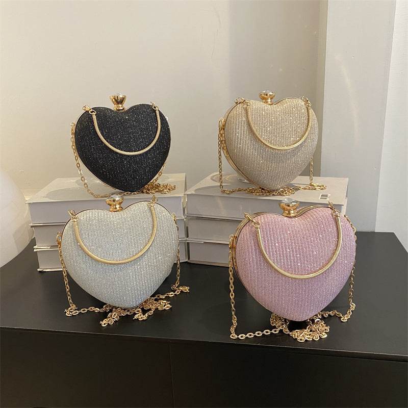 Love Chain Crossbody Handbag - Stylish Sequin Design for Valentine’s Day - Buy Center