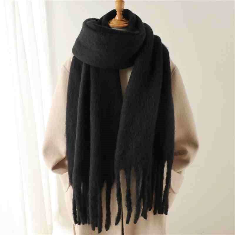 Women's Cashmere Winter Scarf - Soft Terylene Wrap for Cold Weather Style - Buy Center
