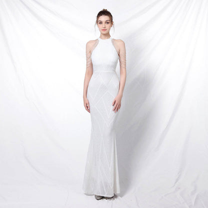 Buycenter Backless Evening Dress - Sequined Party Dress for Women - Buy Center