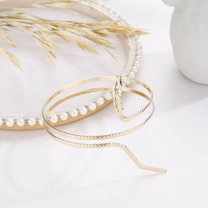 Buycenter Double-layer Snake Armband Bracelet - Trendy Body Jewelry - Buy Center