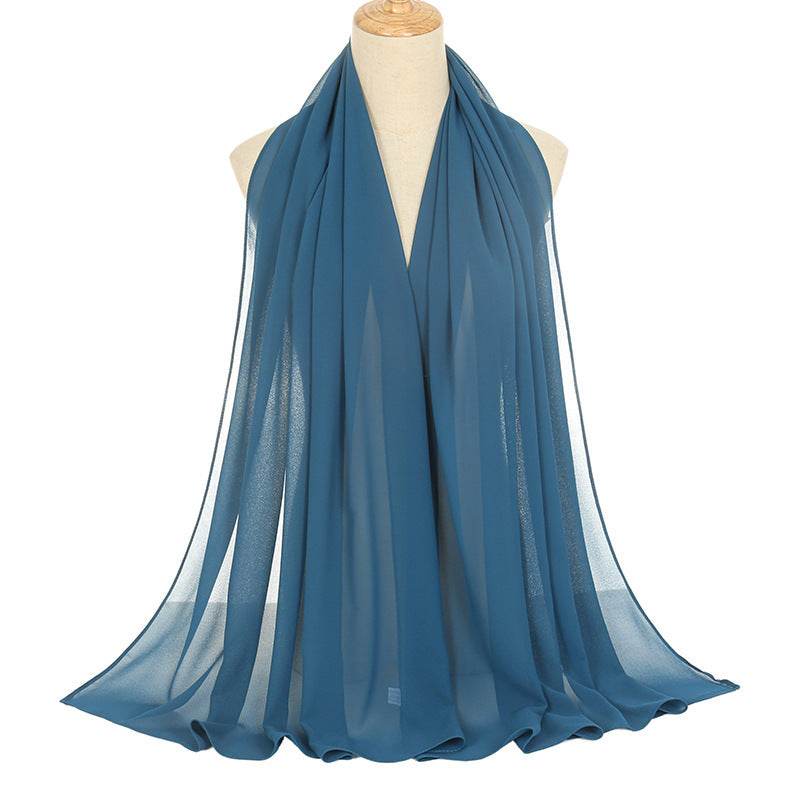 Pearl Chiffon Bubble Scarf - Women's Lightweight Summer Elegance - Buy Center