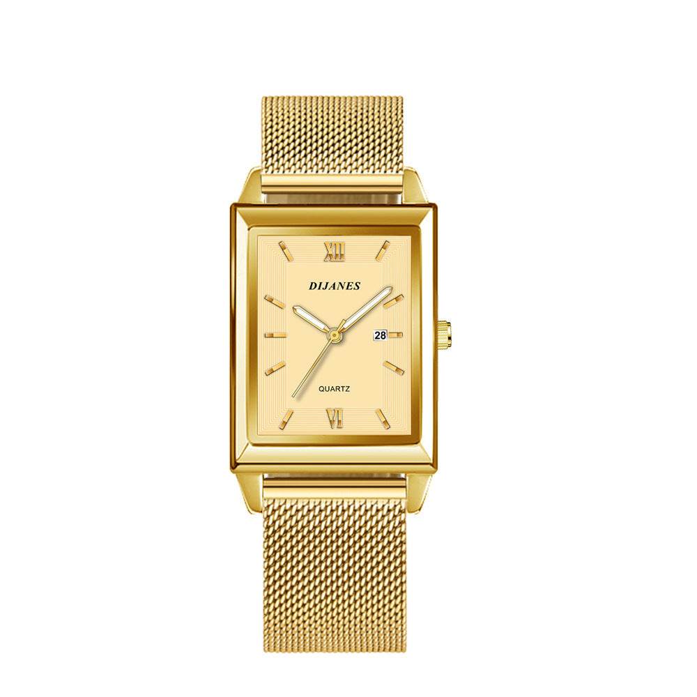 Buycenter Business Men's Casual Quartz Watch - Stylish Square Design - Buy Center
