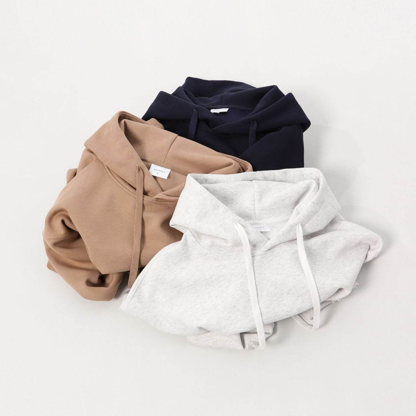 Simple Drop-Shoulder Hooded Sweater - Stylish Cotton Blend for Men - Buy Center