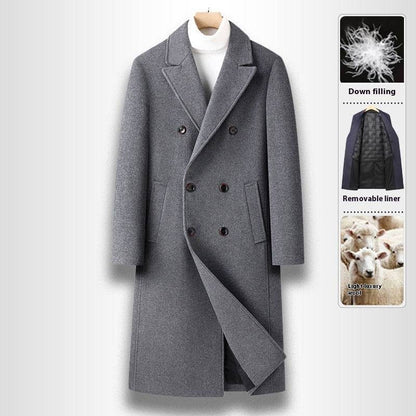 Elegant Double Breasted Wool Coat - Warm Stylish Winter Fashion 2025 - Buy Center