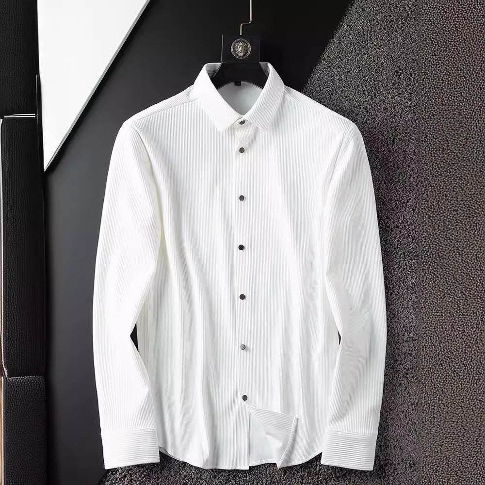 Stylish Non-Iron Anti-Wrinkle White Shirt for Men - Business Casual Fit - Buy Center