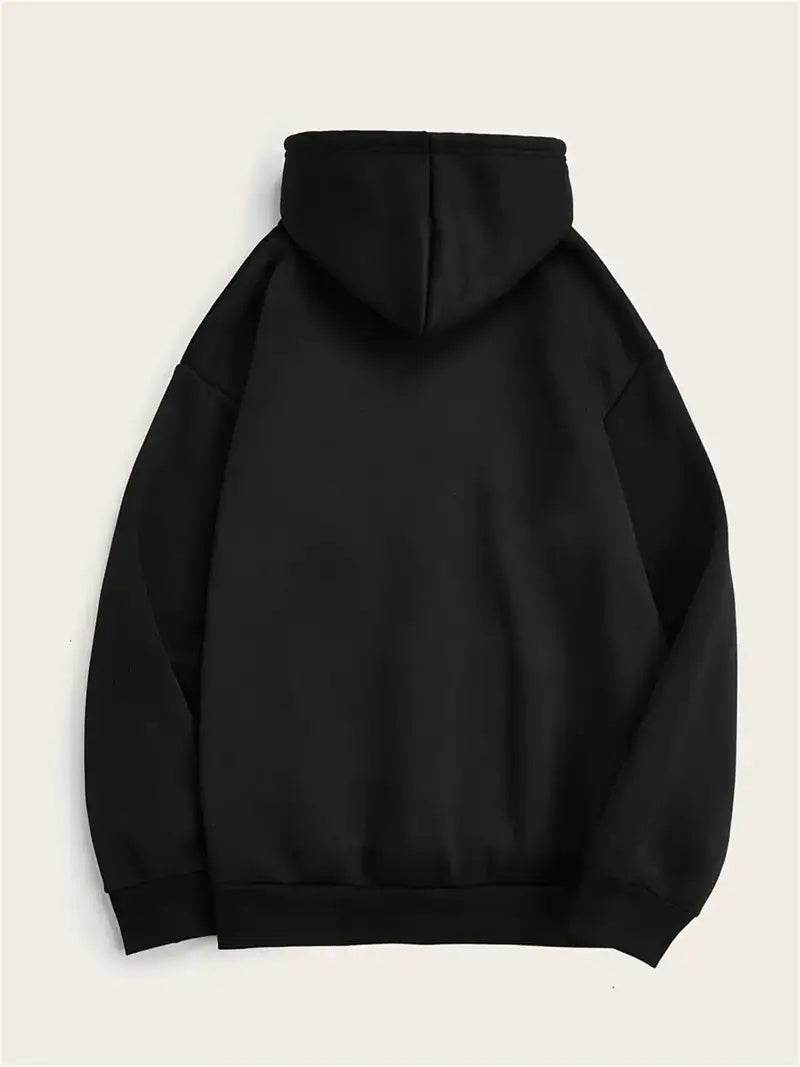 Men's Printed Hooded Sweatshirt - Stylish Comfort for Everyday Wear - Buy Center
