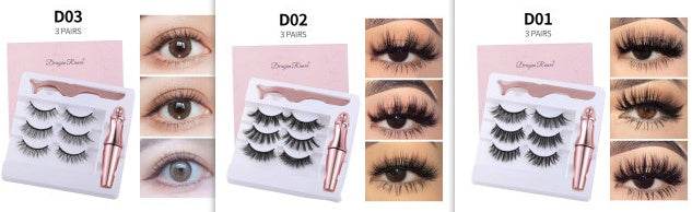Natural Magnetic Eyeliner & False Eyelashes Set - Easy, No Glue Application - Buy Center
