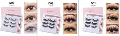 Natural Magnetic Eyeliner & False Eyelashes Set - Easy, No Glue Application - Buy Center