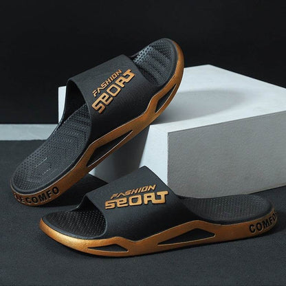 Men's Summer Basketball Slippers - Thick-Soled & Wear-Resistant Comfort - Buy Center