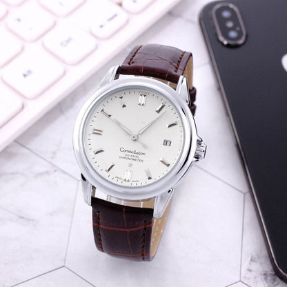 Buy Center Stainless Steel Mechanical Skeleton Watch - 40.5mm Dial Size - Buy Center