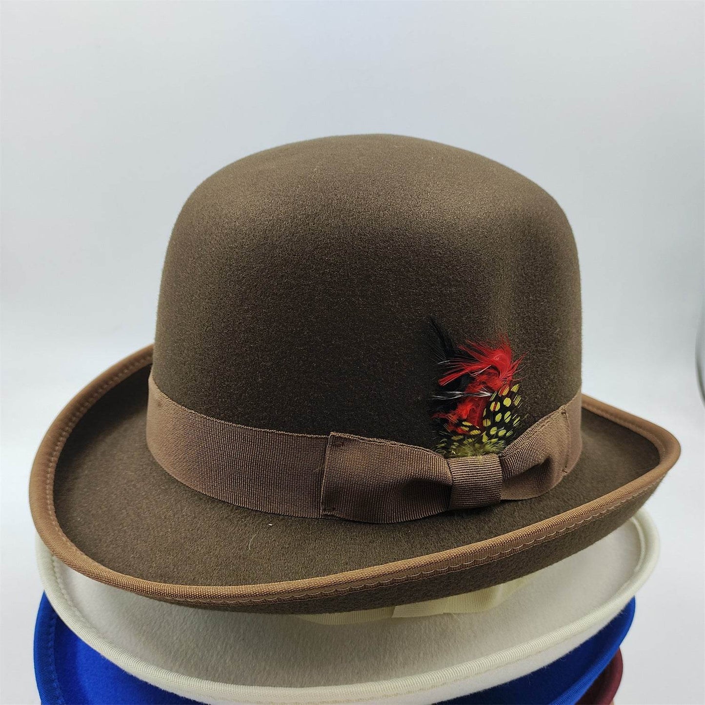 Men's Billycock Felt Hat - Stylish, Breathable, Sun Protection Fedora - Buy Center
