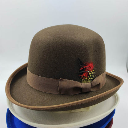 Men's Billycock Felt Hat - Stylish, Breathable, Sun Protection Fedora - Buy Center