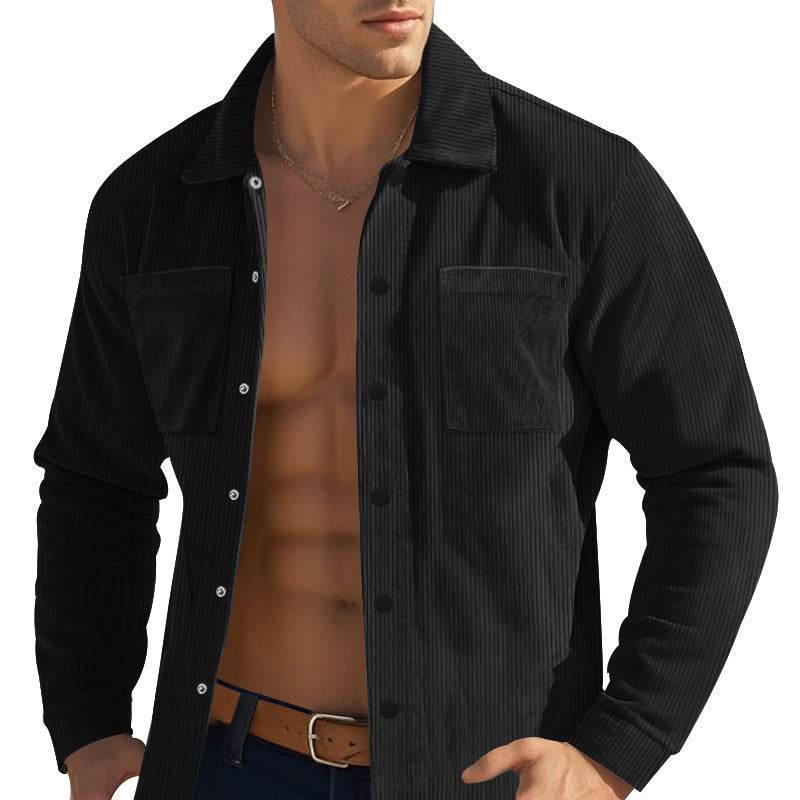 Men's Heavy Corduroy Long Sleeve Shirt - Stylish & Comfortable Fit - Buy Center