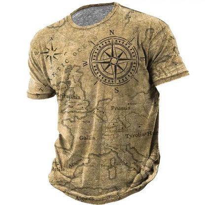 Trendy Men's Casual Loose Short Sleeve T-Shirt - Modern Round Neck Style - Buy Center