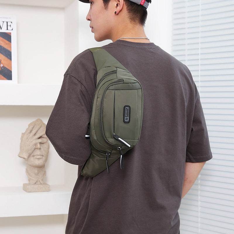 Men's Waterproof Waist Bag - Multifunctional Crossbody Style for Everyday Use - Buy Center