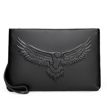 Premium Cowhide Men's Clutch - Stylish Briefcase Bag for Modern Elegance - Buy Center