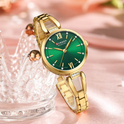 Elegant Small Dial Women's Quartz Watch - Stylish & Waterproof Design - Buy Center
