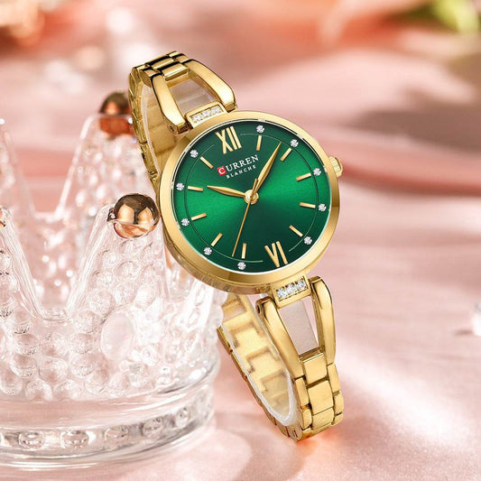 Elegant Small Dial Women's Quartz Watch - Stylish & Waterproof Design - Buy Center