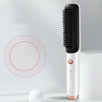 Dual-Use Wireless Straight Comb - Curler & Straightener in 5 Colors - Buy Center